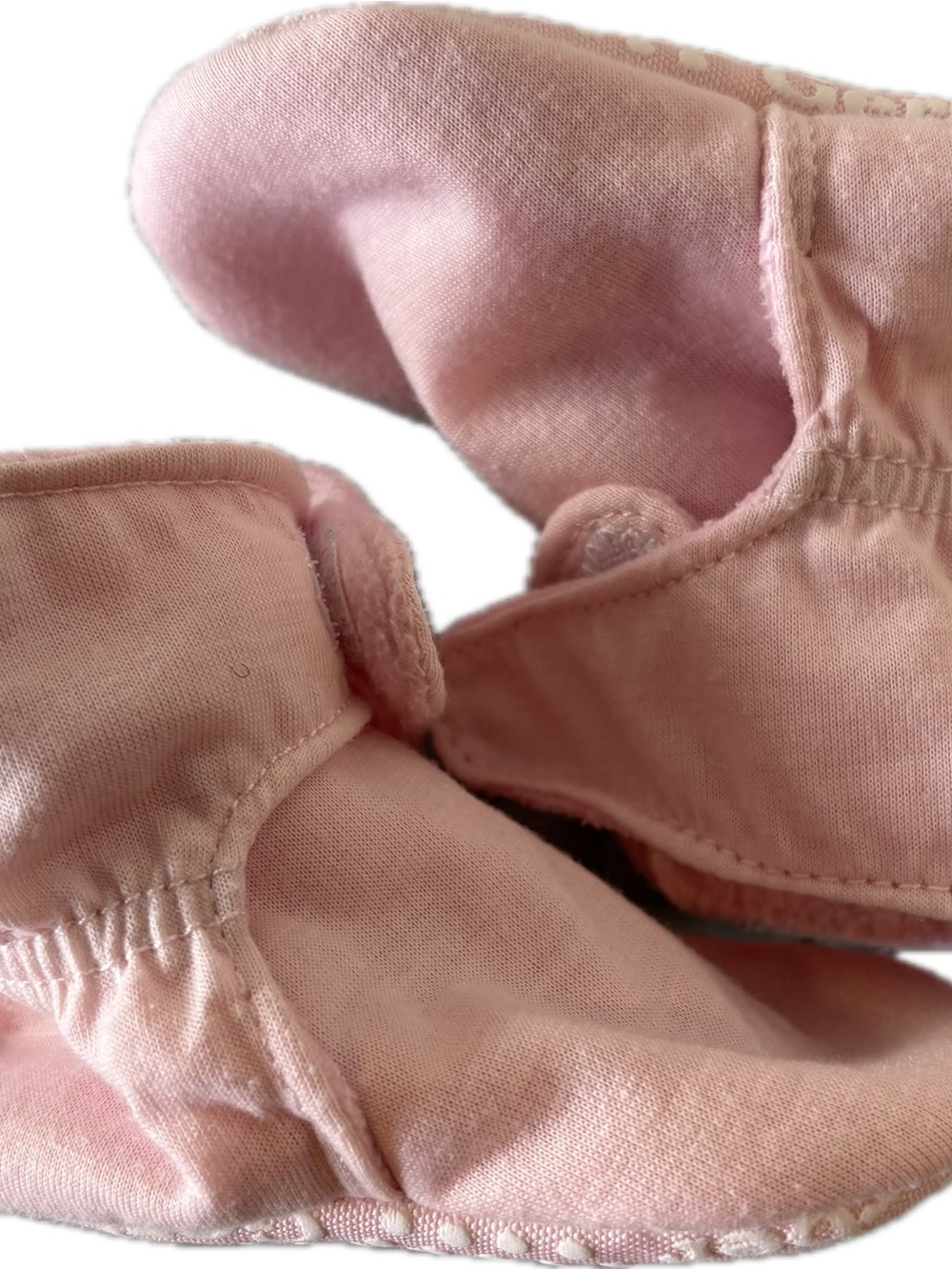 Soft Pink Baby Booties - 6-9m